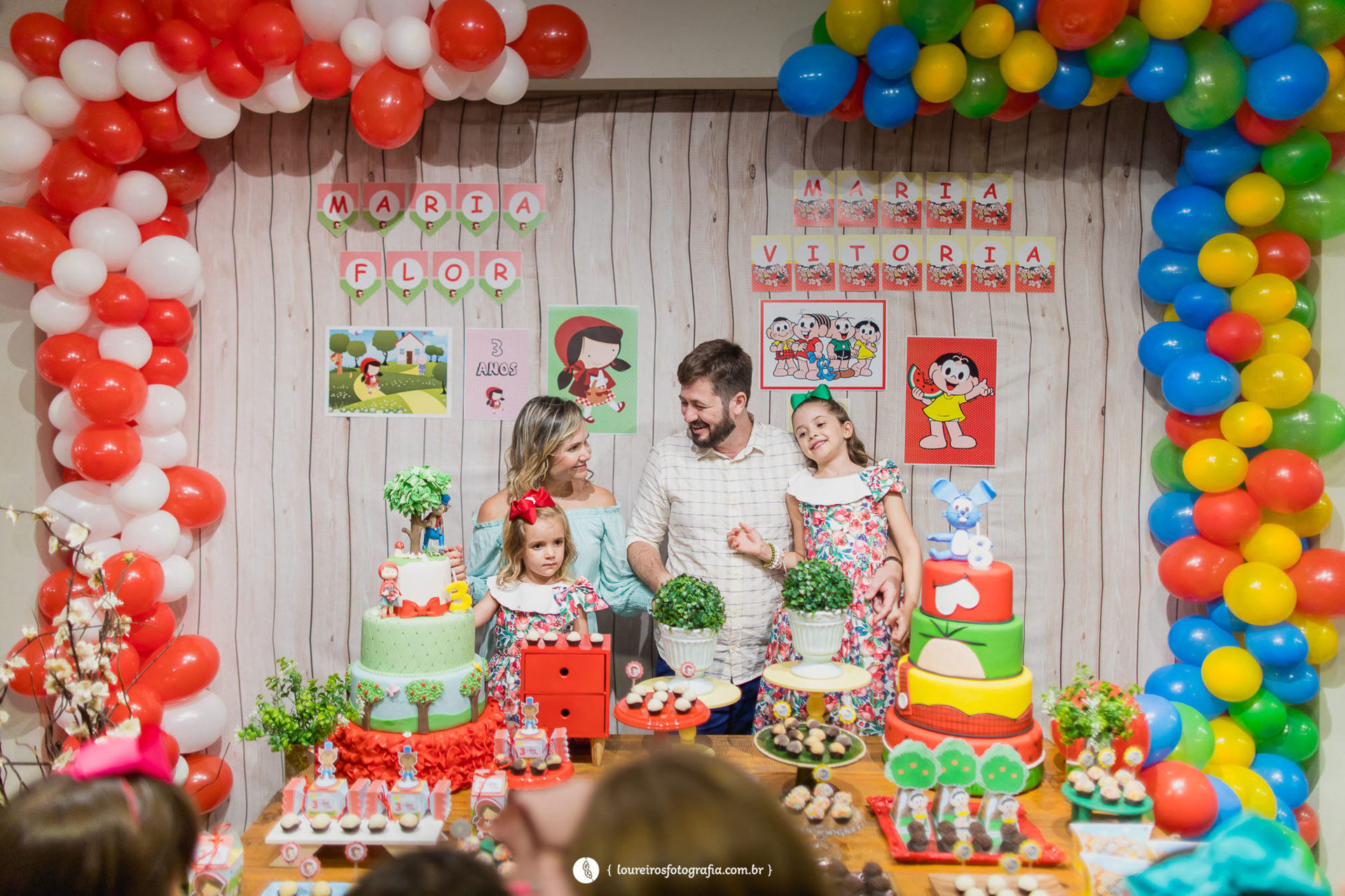 Foto Festa Infantil . Maria Vitória 8 anos e Maria Flor 3 anos . Turma da Mônica . Chapeuzinho Vermelho . Na Brinca Foto Festa Infantil . Maria Vitória 8 anos e Maria Flor 3 anos . Turma da Mônica . Chapeuzinho Vermelho . Na Brinca - Imagem 71