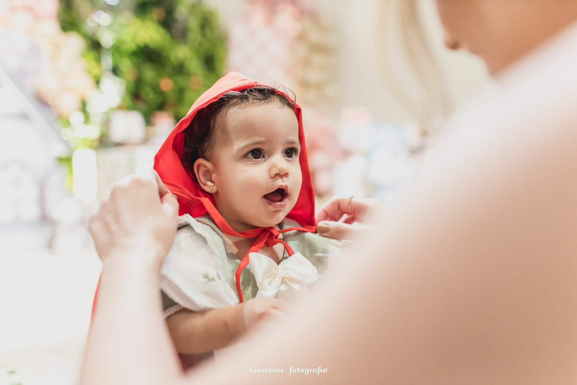 Decoração da Chapeuzinho Vermelho para a festa infantil